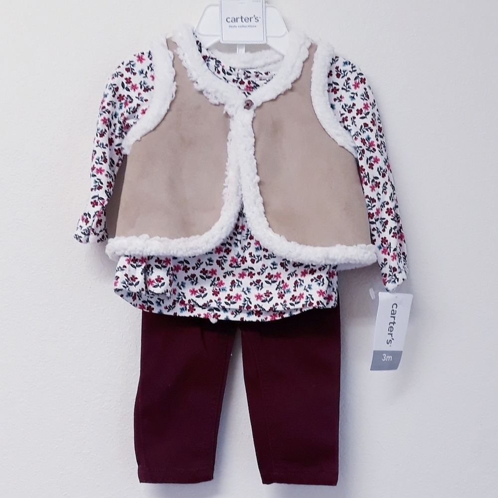 Carter's Baby girl 3 pcs outfit